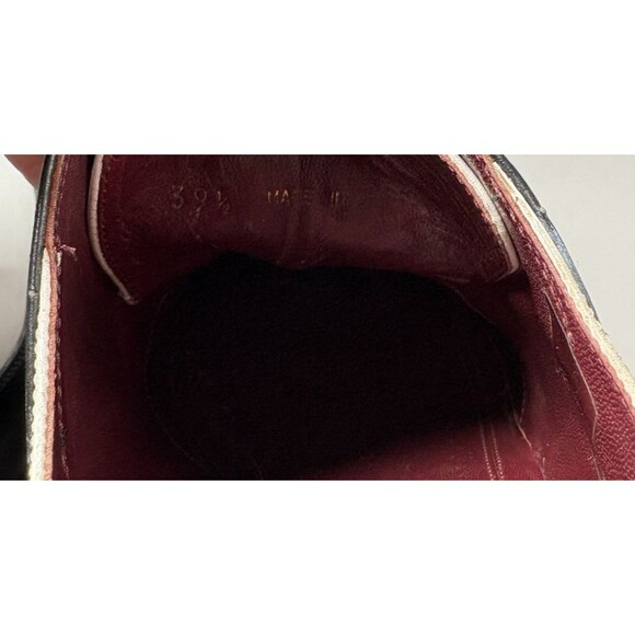 Celine Oxfords Black & White Platform Lace Up Wedge Derby Creeper Sz 39.5 9.5 - Picture 11 of 12